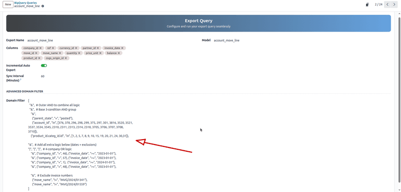 Domain Filtering Visualization