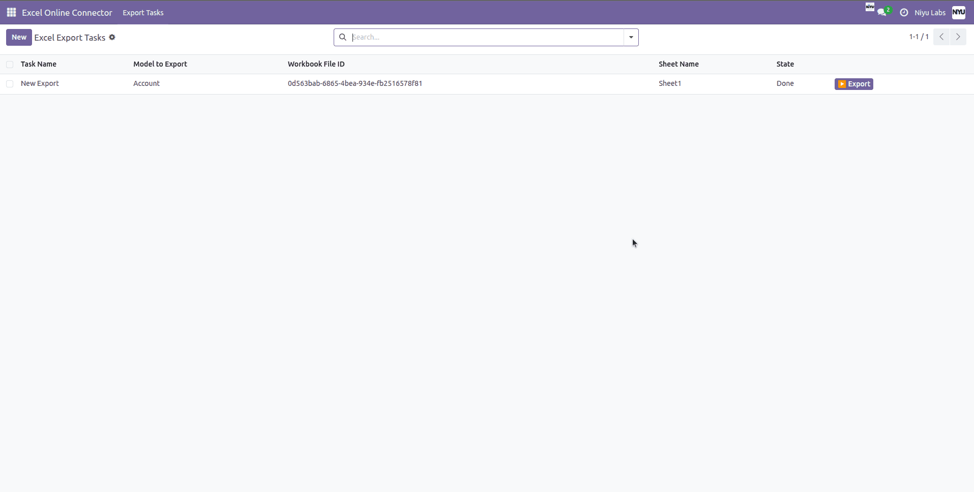 Excel PivotTable built on live Odoo data